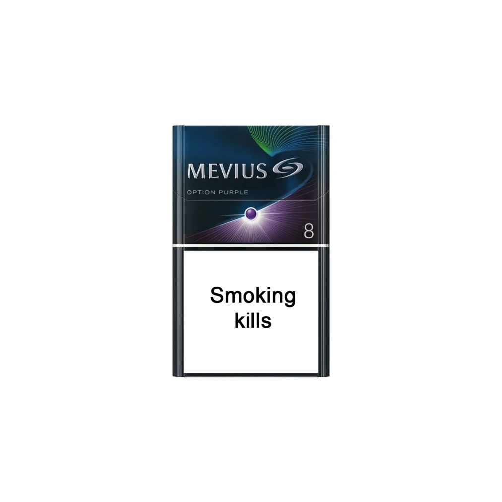 MEVIUS Option Purple 8 cigarette pack